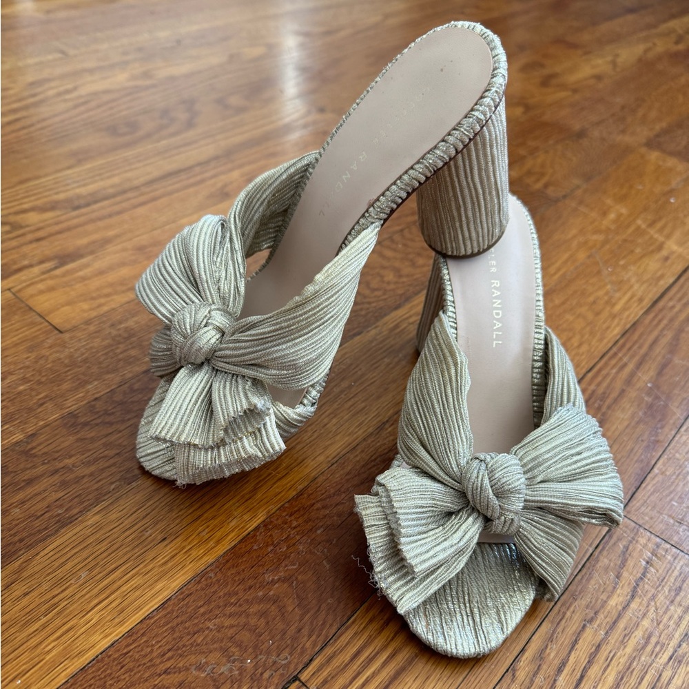 Loeffler Randall metallic sandal